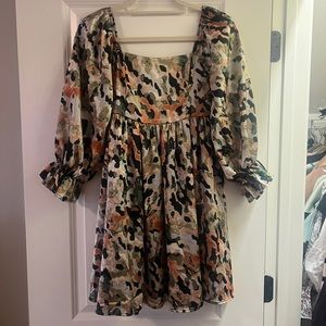 Entro Patterned swing dress